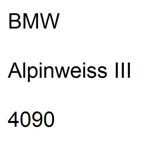 BMW, Alpinweiss III, 4090.